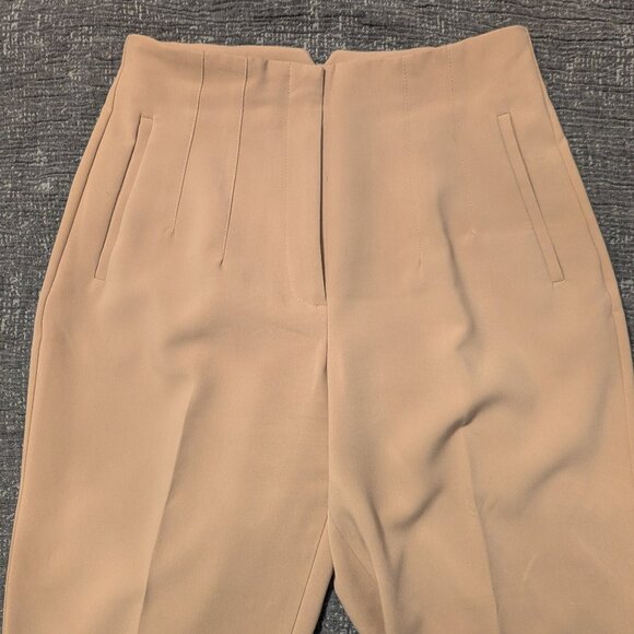 Zara High Waisted Taupe /Brown Pants - Picture 4 of 4